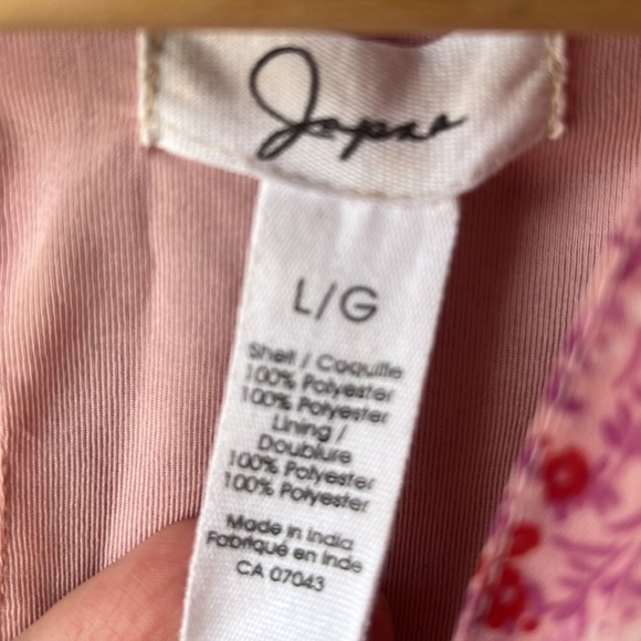 JAPNA Pink Floral Layered Flowy Dress Size Large - Picture 2 of 10